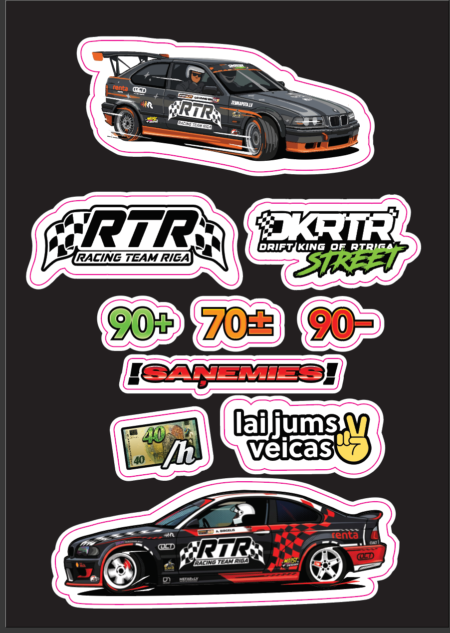 Stickerpack 2026 A4 Racing Team Riga